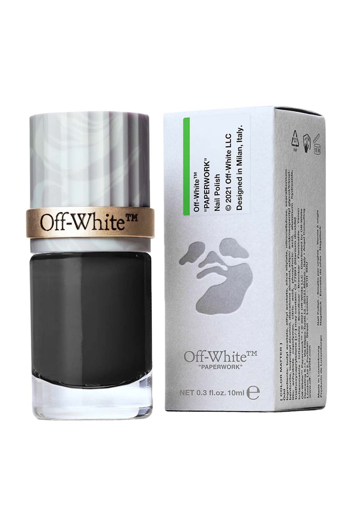 Off-White Color Matter Nail Polish Seismic- Black (Matte)