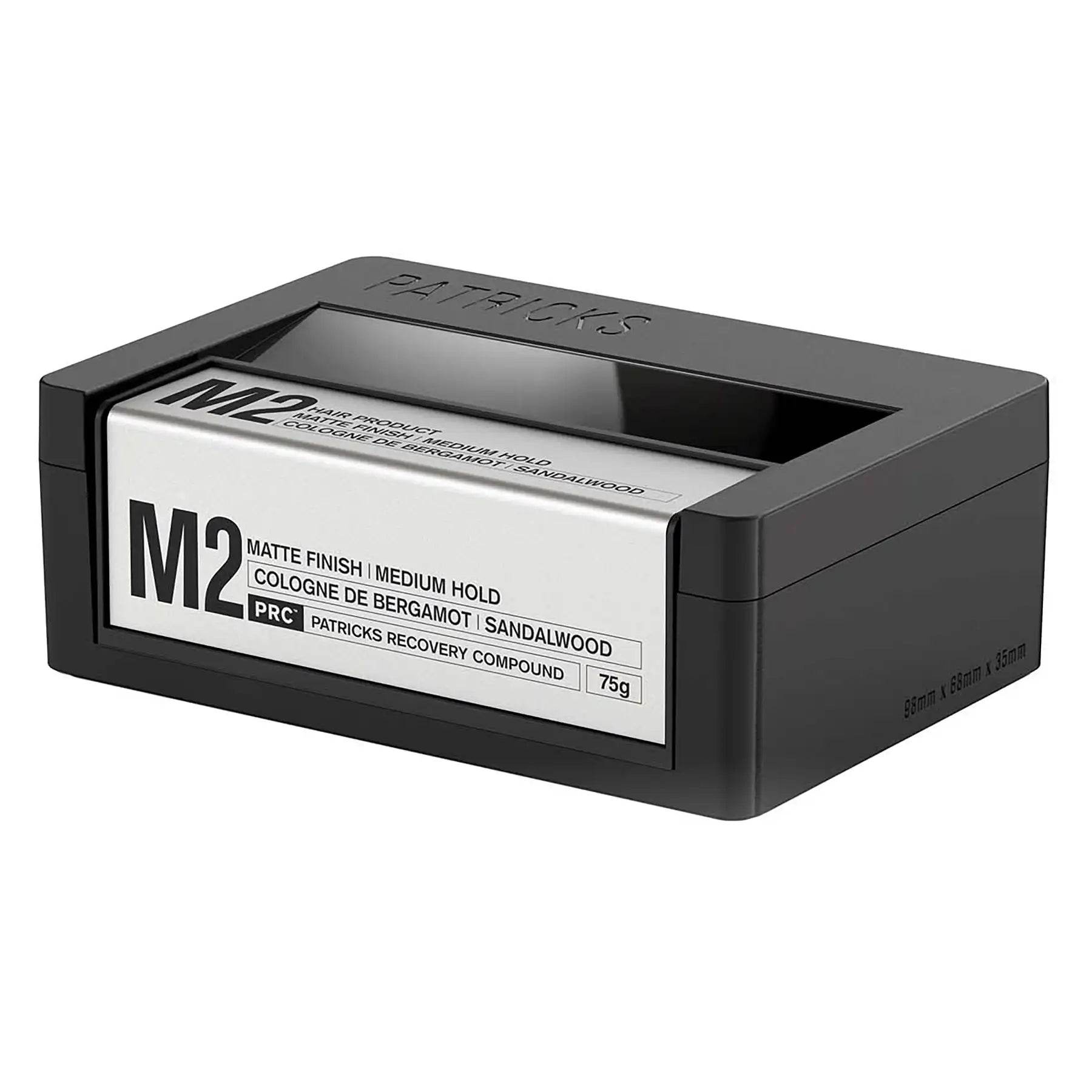 Patricks M2 Matte Medium Hold Hair Styling Pomade Side