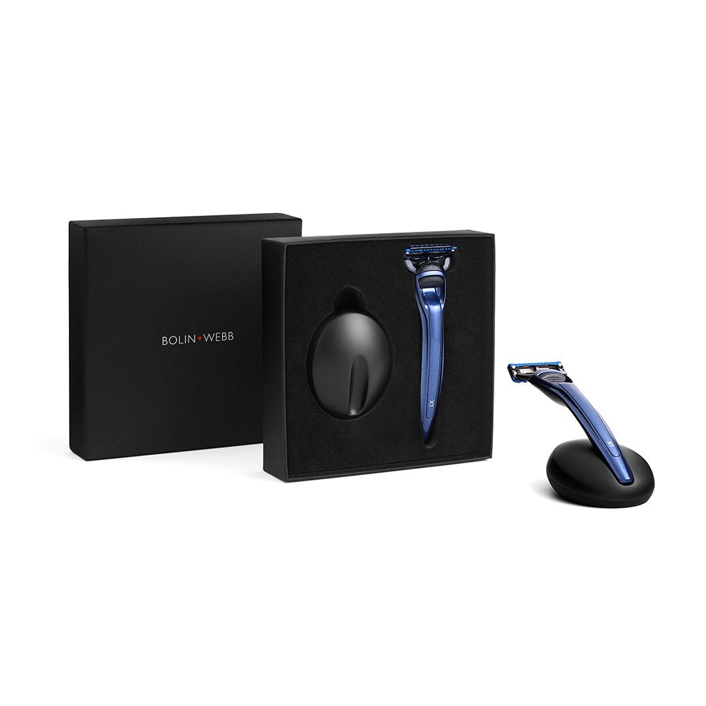 Bolin Webb X1 Fusion5 Razor & Stand Ocean Blue