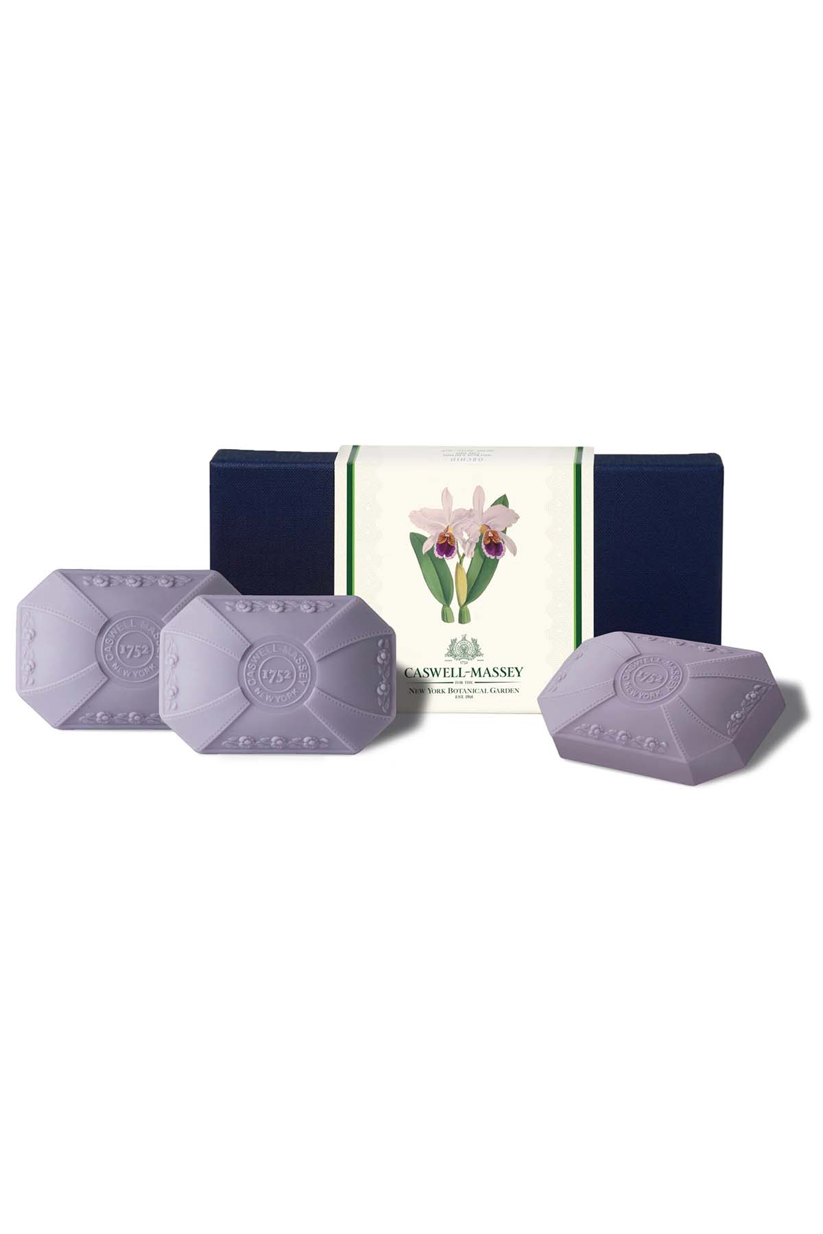 Caswell Massey Orchid 3 Bar Soap Set