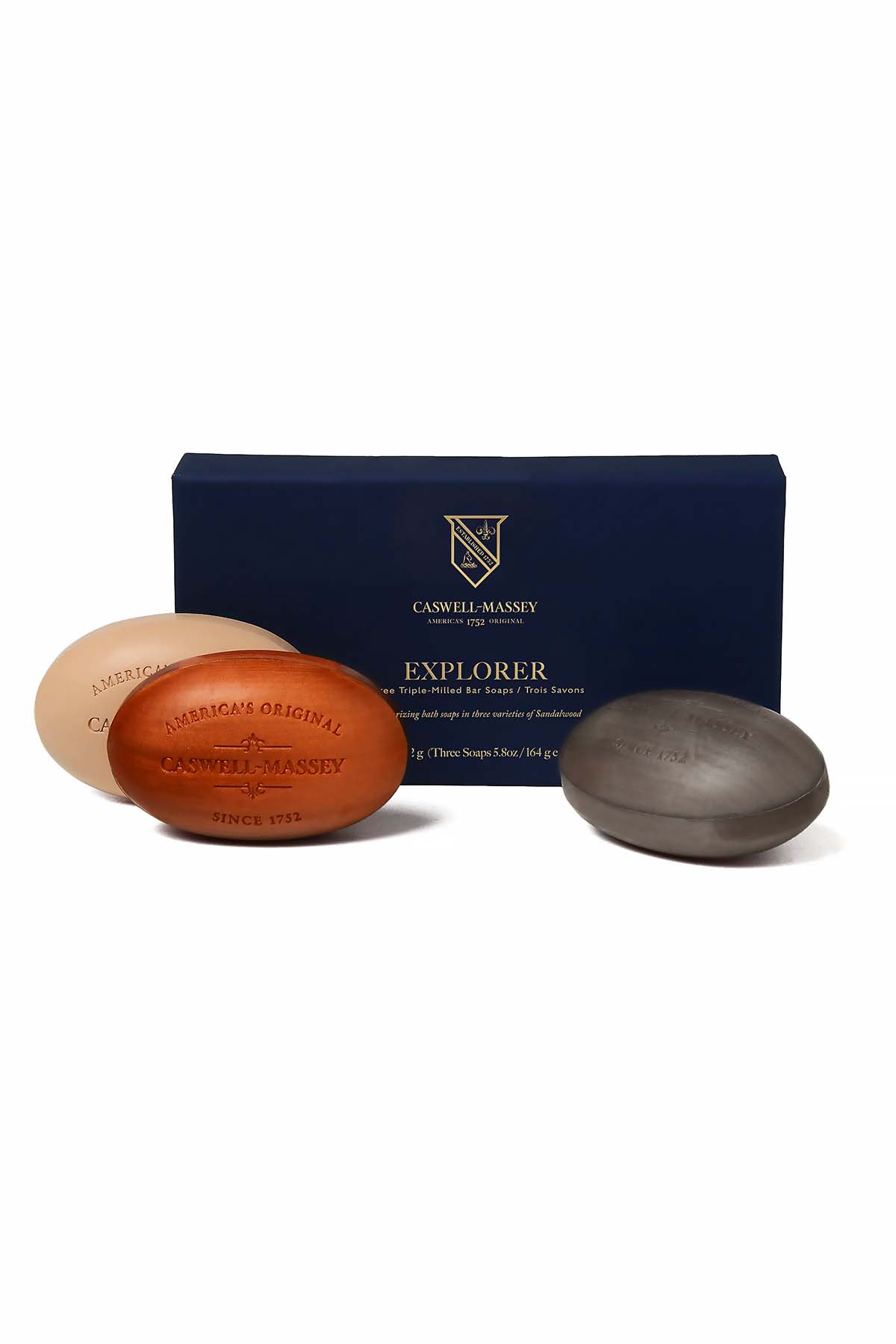 Caswell-Massey Sandalwood Explorer Three Soap Set