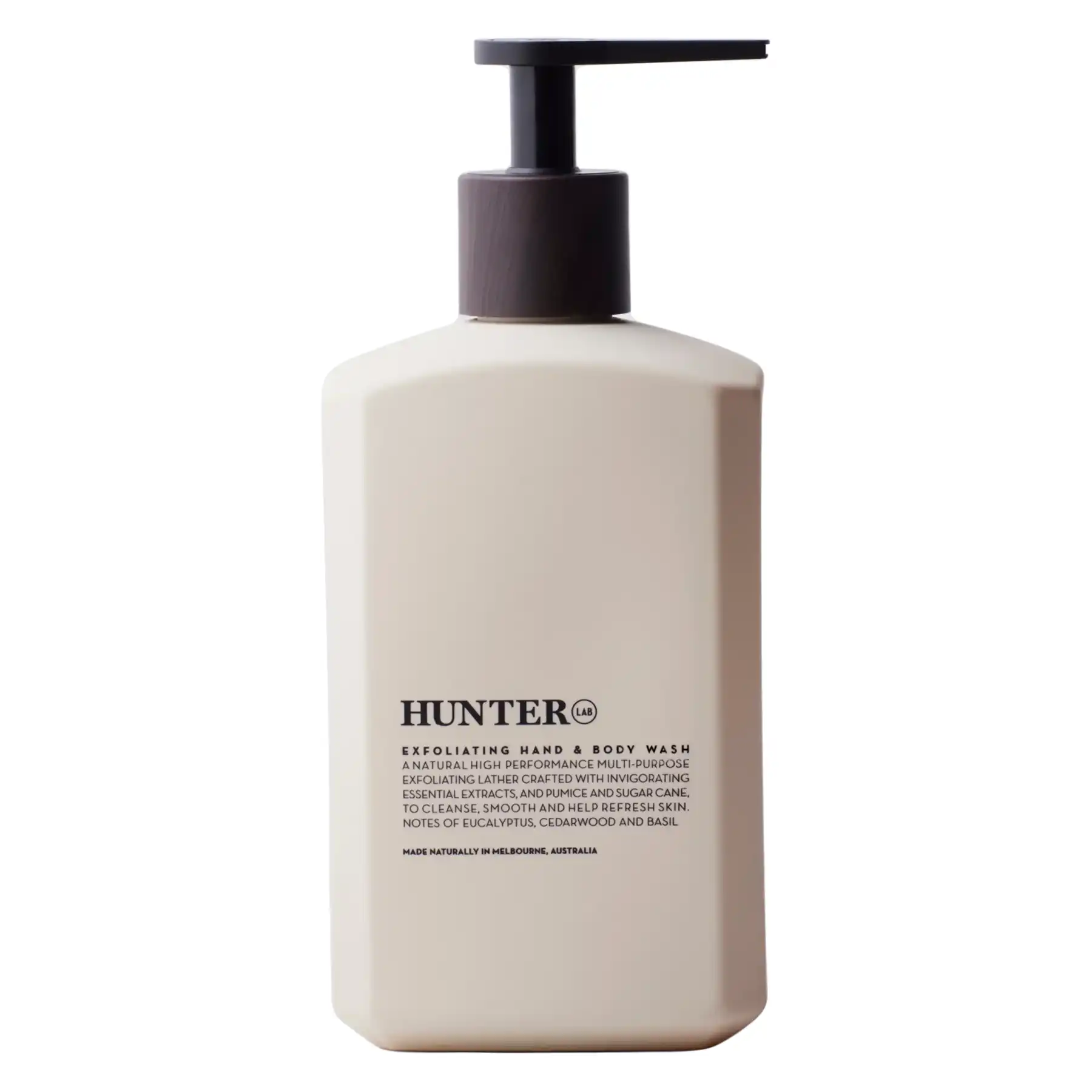 Hunter Lab Exfoliating Hand & Body Wash 500ml pump bottle