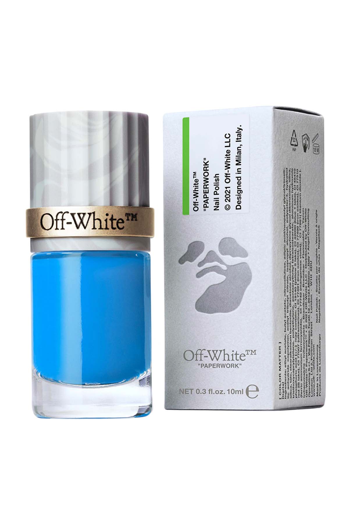 Off-White Color Matter Nail Polish Digital - Blue (Matte) 10ML 