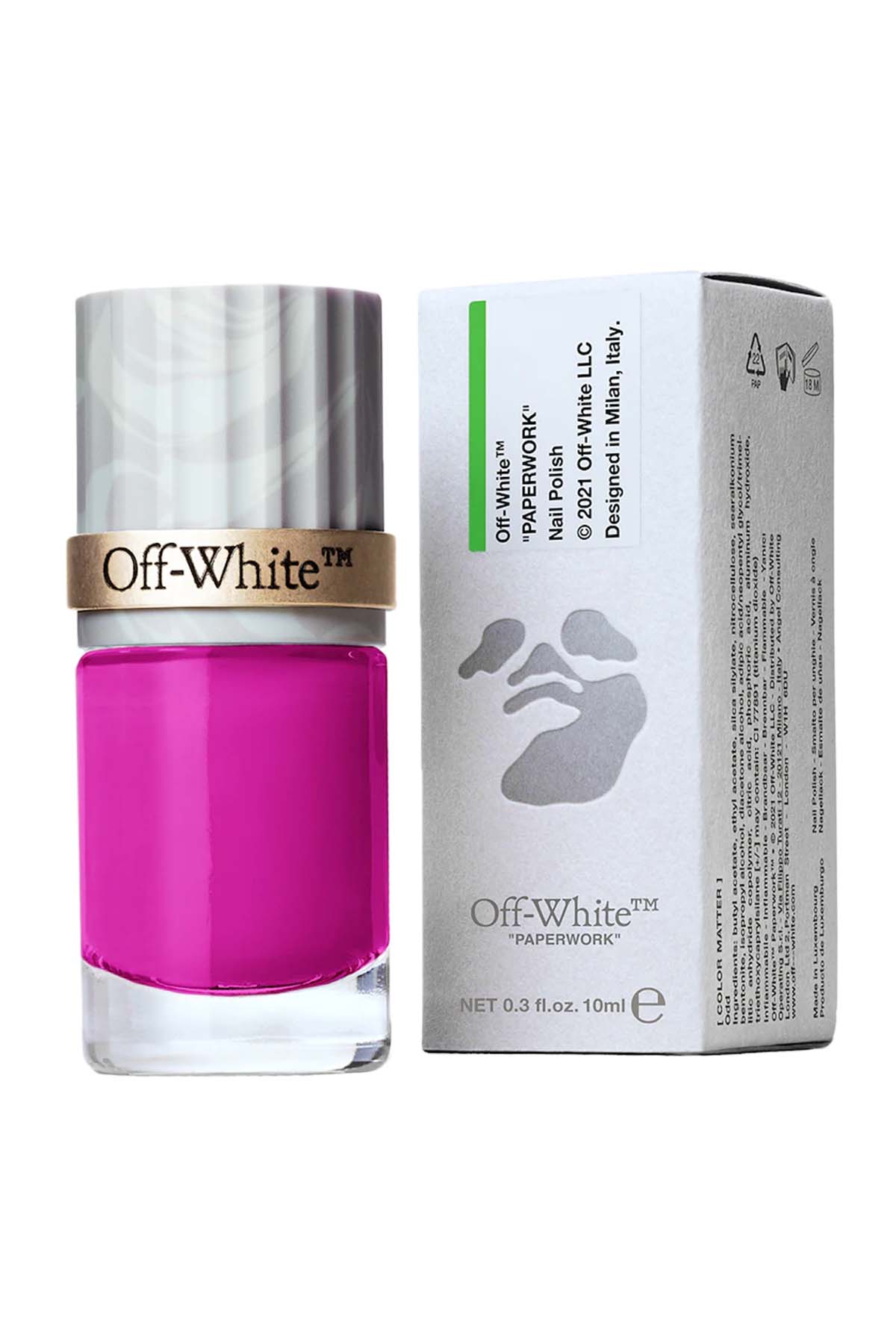 Off-White Color Matter Nail Polish Dots - Pink (Matte) 10ML 