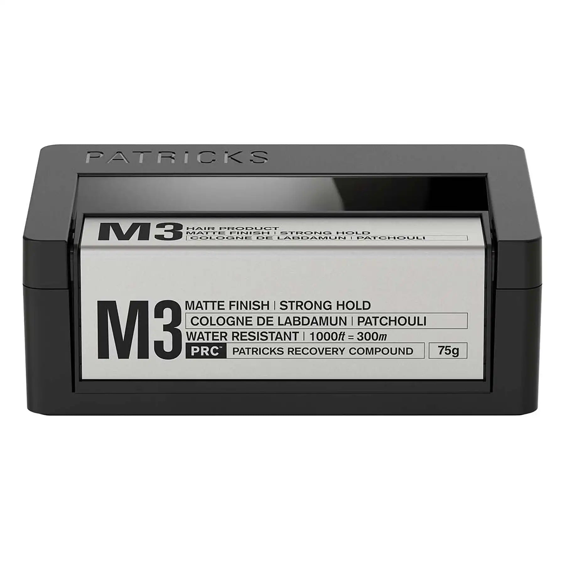 Patricks M3 Matte Strong Hold Hair Styling Pomade Front