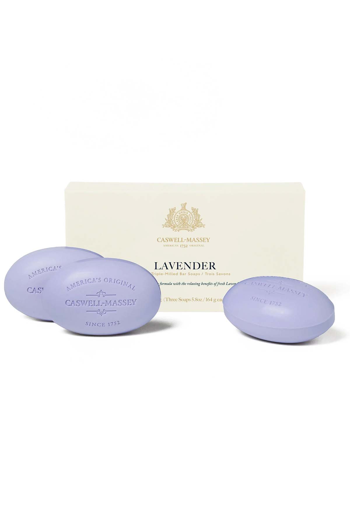 Caswell Massey Centuries Lavender 3 Bar Soap Set