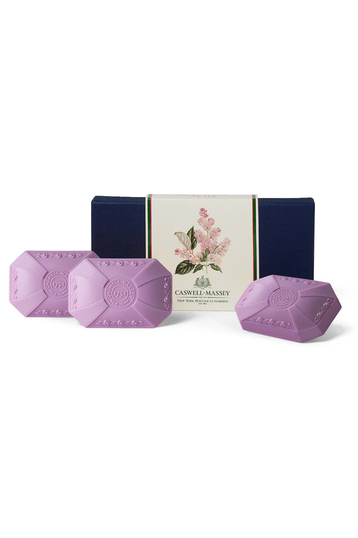 Caswell Massey Lilac 3 Bar Soap Set