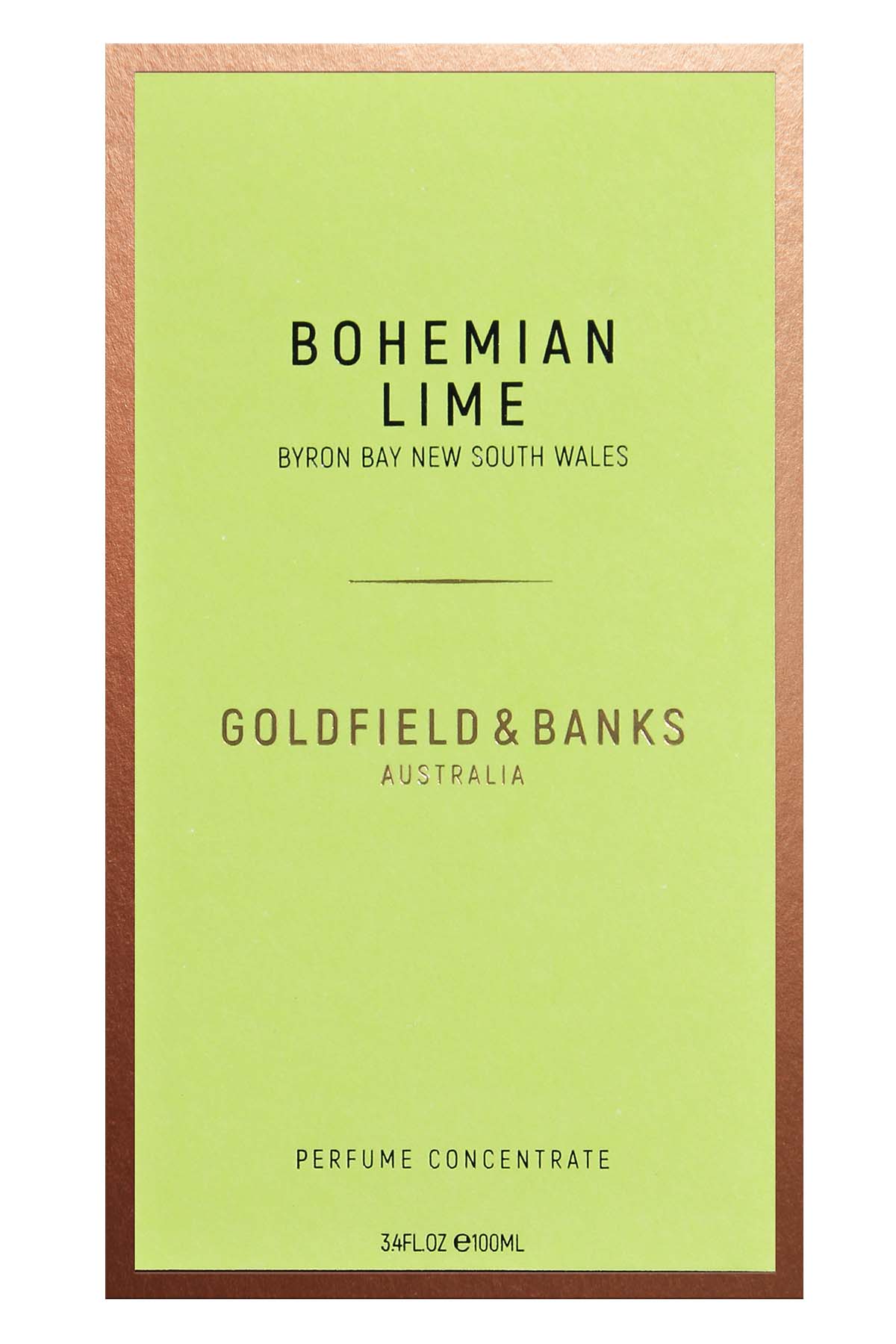 Goldfield & Banks Bohemian Lime Perfume Concentrate 100ml Box