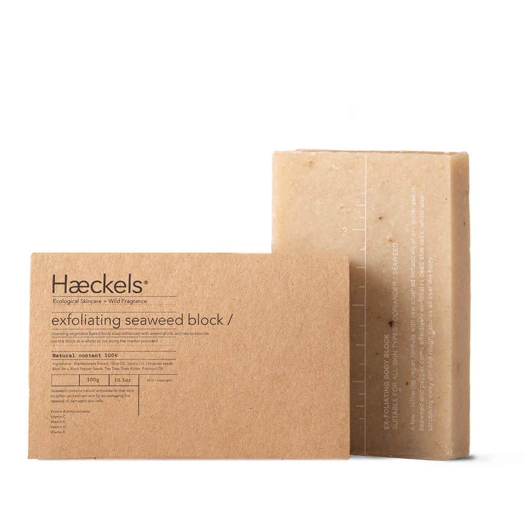  Haeckels Exfoliating Vegan Seaweed Block Body Soap 320g