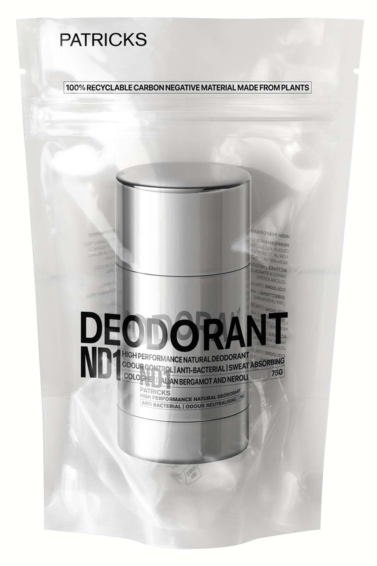 Patricks ND1 High Performance Natural Deodorant 2.65oz
