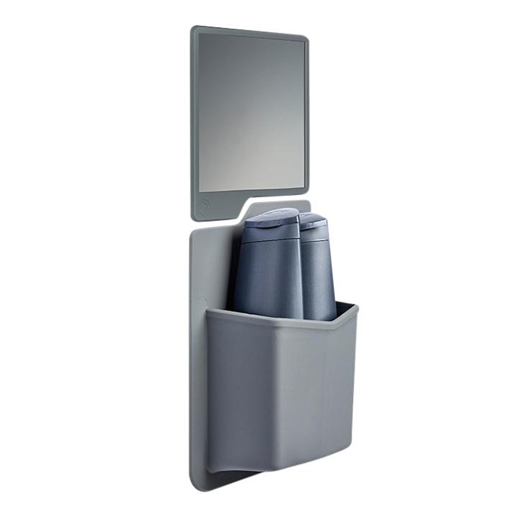 Tooletries The Frank & Oliver Set - Shower Caddy & Mirror - Gray