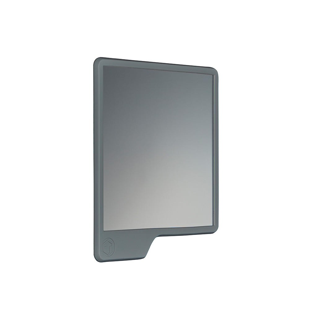 Tooletries The Oliver Shower Mirror White Background - Gray