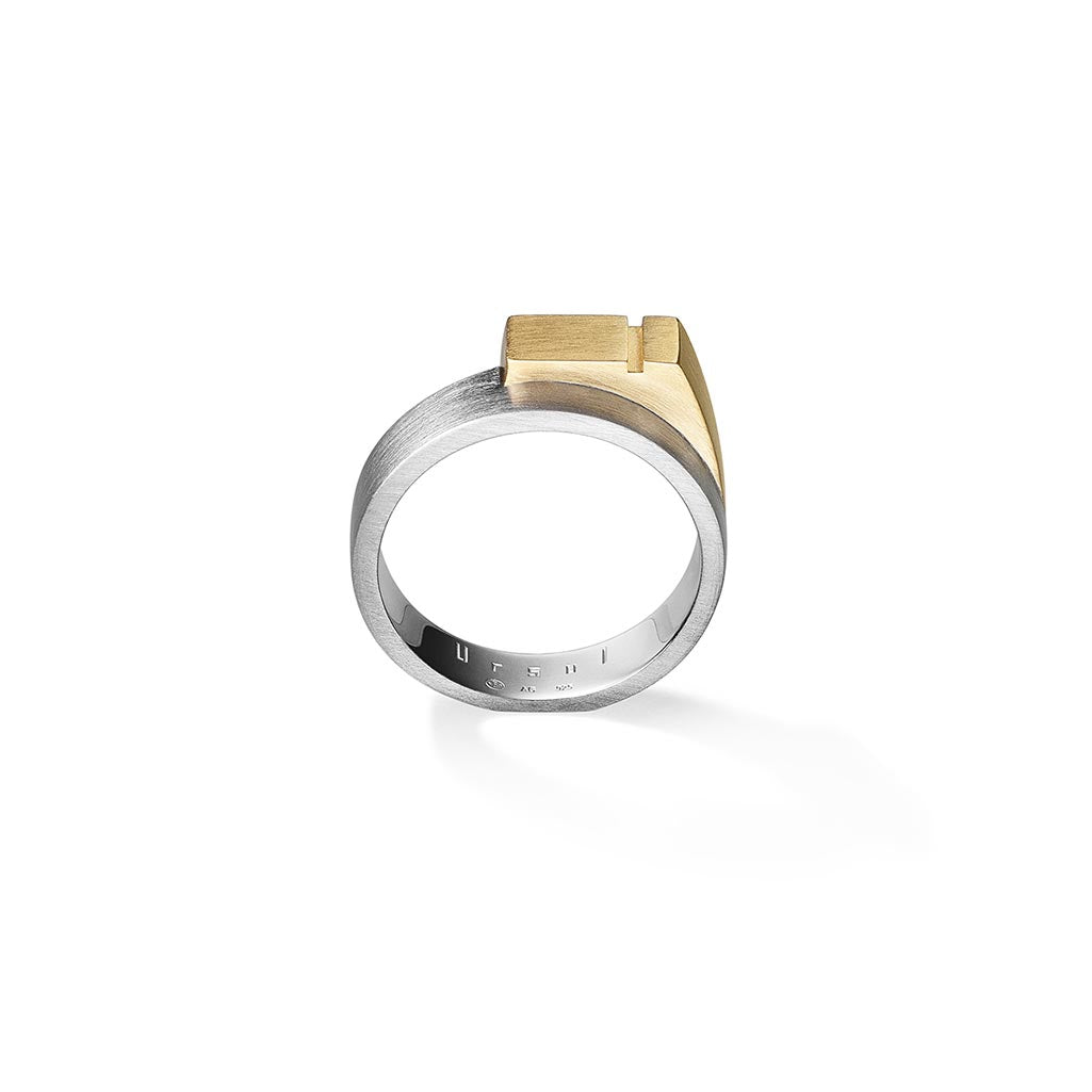 Gold and Silver Signet Ring